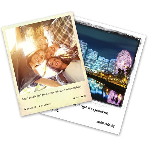 HP Social Media Snapshots Removable Sticky Photo Paper-25 sht/4 x 5 in