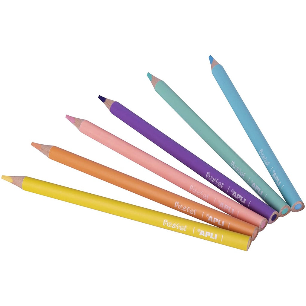 Apli #18052 Jumbo Tri Pastel pencils