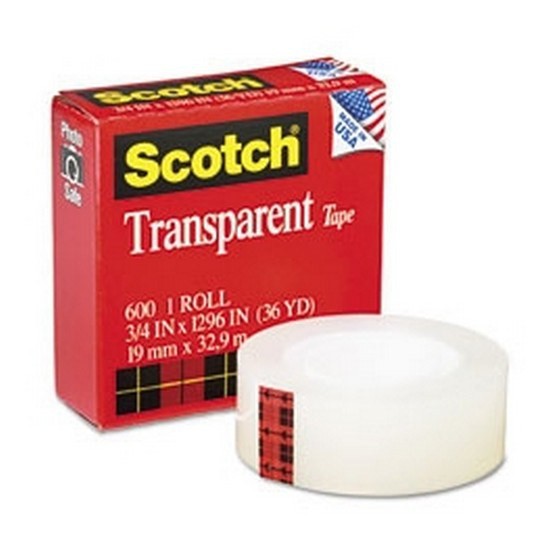 3M 157S SCOTCH(R) TRANS TAPE 3/4"X300"