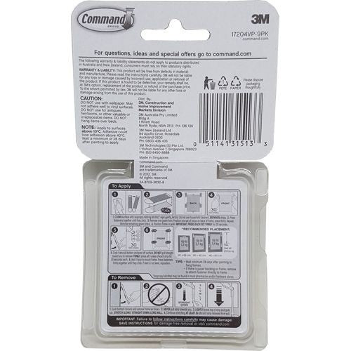 Command™ Medium Picture Hanging Strips 17204VP, 12 Pairs/Pack