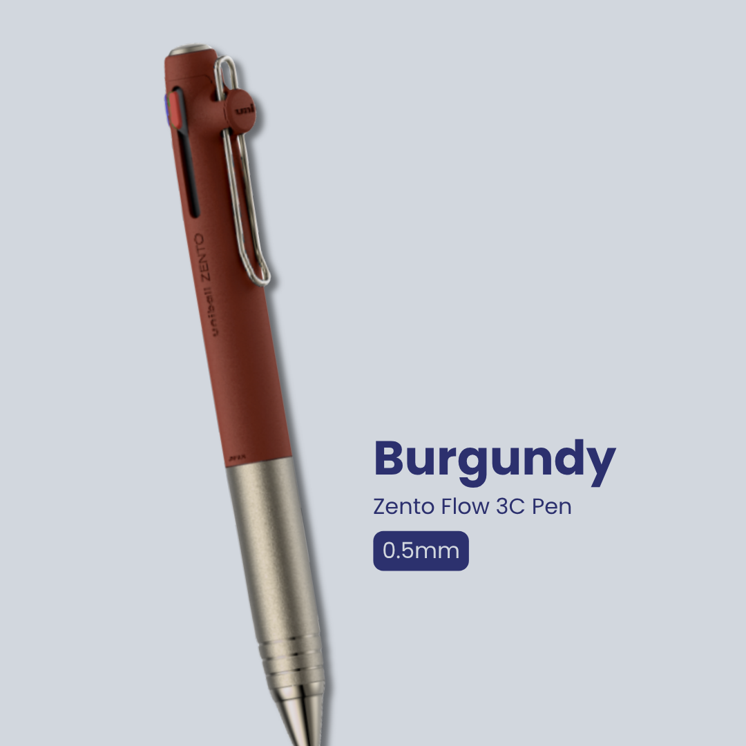 Uni Zento Flow Model 3C Pen | 0.38mm/ 0.5mm | Suitable for gifting | Refillable