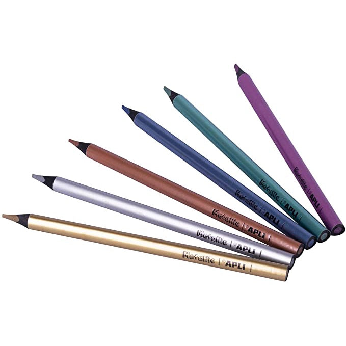 Apli #17503 Jumbo Tri Metallic Pencil