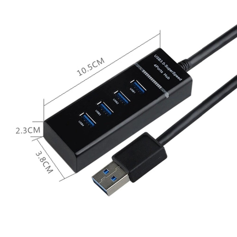 4 Ports USB 3.0 Hub Splitter High Speed for Computers/Laptops