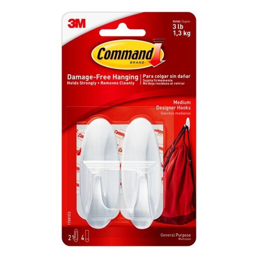 3M Command™ Medium Designer Hook 17081ANZ