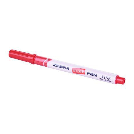 Zebra Name Pen Permanent Marker Black/Blue/Red