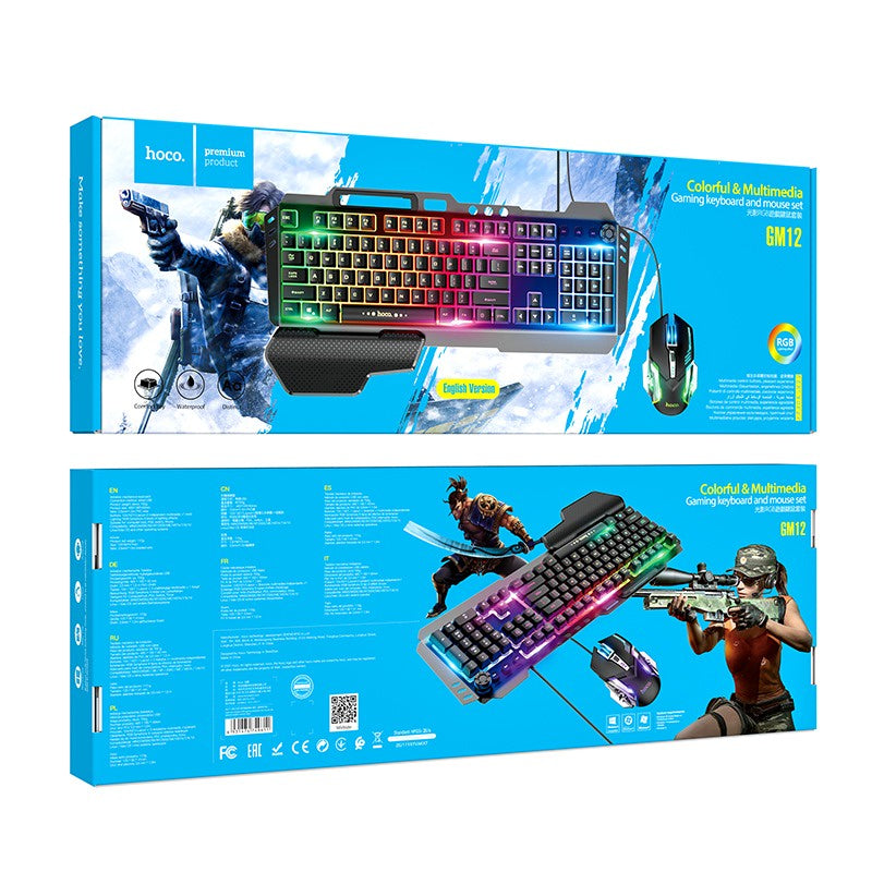 HOCO Gaming Keyboards GM 11/ GM 12 (104 keys/ 1000 DPI)