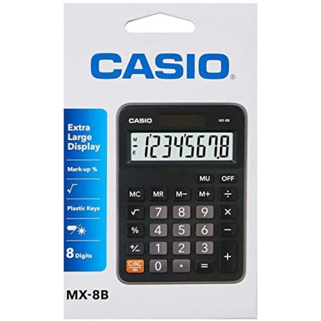 Casio Mini Desk - 8 Digts MX-8B Calculator