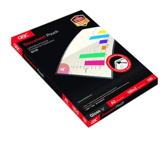 GBC Laminating Pouch A3/A4/A5 75mic/100mic