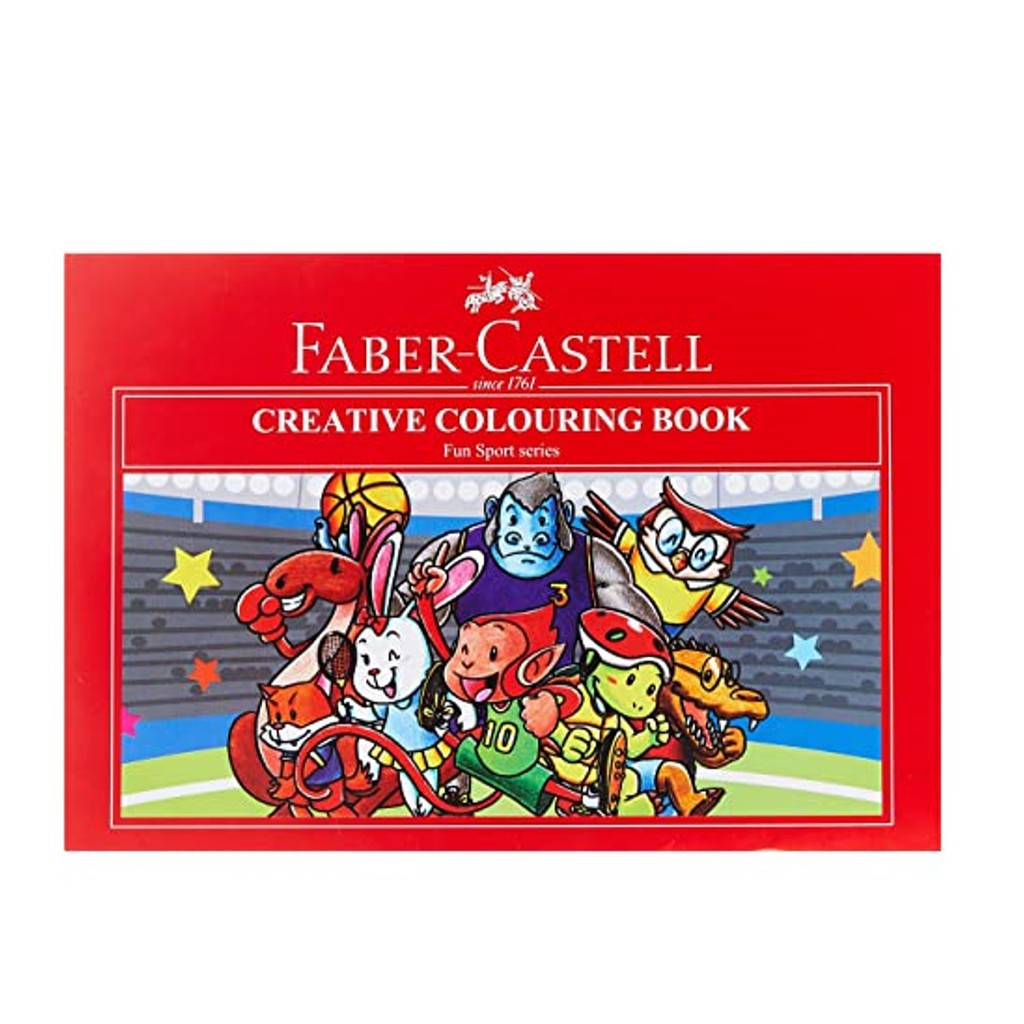 Faber Castell Bundle Classic Set 12 Pc Colouring Pencil + Colouring Book