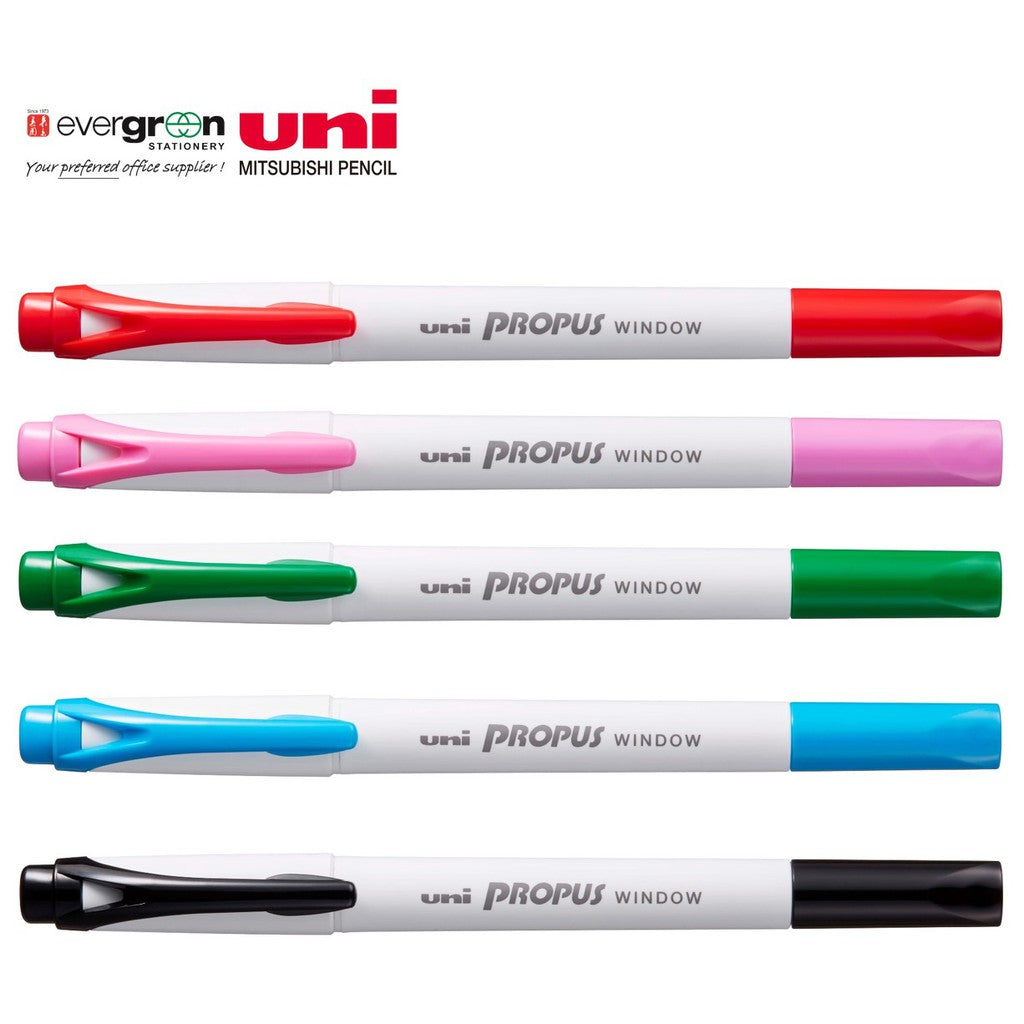 UNI Propus Window Highlighter 5pcs/set PUS-103T/5C
