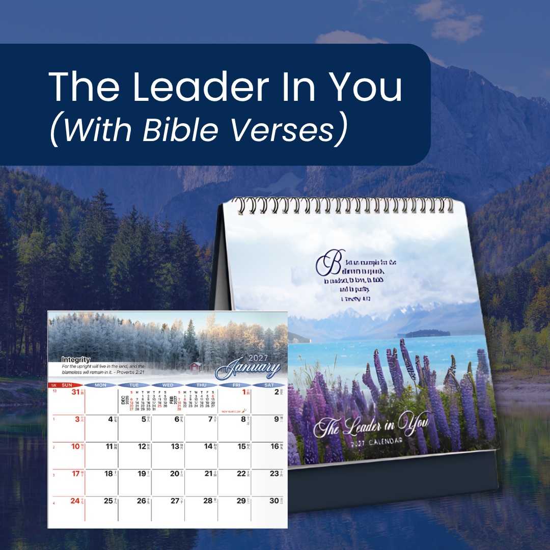 2027 Desktop Calendar Design | 14 designs | 19 x 21.8cm | 20.3 x 21.8cm | Inspirational Quotes | Landscape image | Horoscope | Chinese Zodiac | Bible Verses