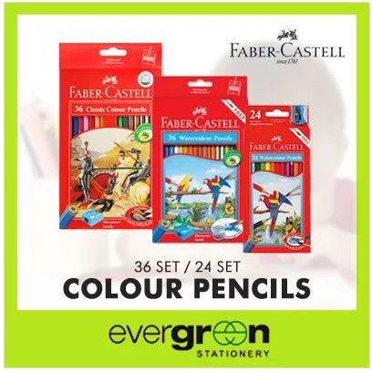 Faber Castell 36 Classic Colour Pencil / 24 Watercolour Pencil