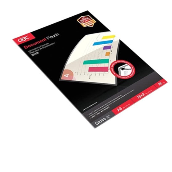GBC Laminating Pouch A3/A4/A5 75mic/100mic