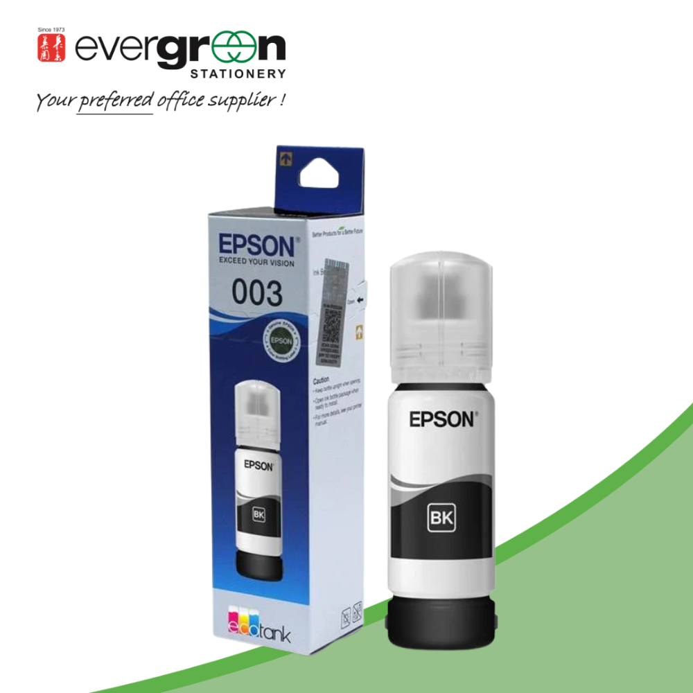 Epson 003 C13T00V100 Blk Ink Bottle 65ml