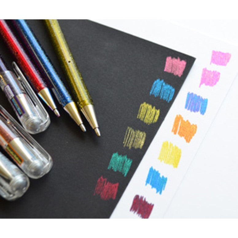 Pentel Hybrid Dual Metallic Gel Pen 8 Col Set K110-8TN