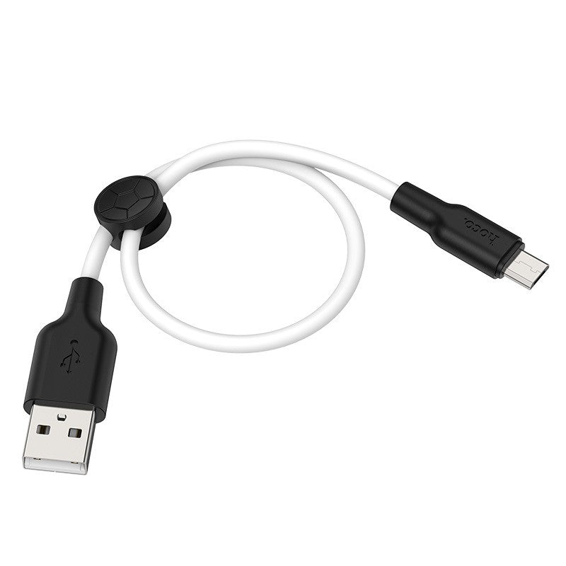 Hoco X21 Plus Silicone Charging Cable for Micro 0.25m 2.4A