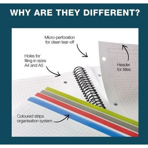 Miquelrius ECO BASICS SERIES Recycled Cardboard/Polypropylene A4/A5 Sqaured Notebooks