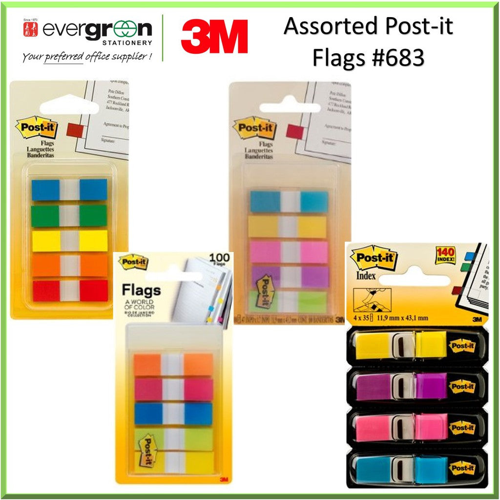 3M Assorted Post-it Flags #683