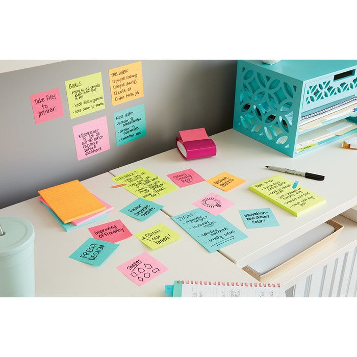 3M Post-it Super Stick #654-24SSMIA-CP Miami 24's