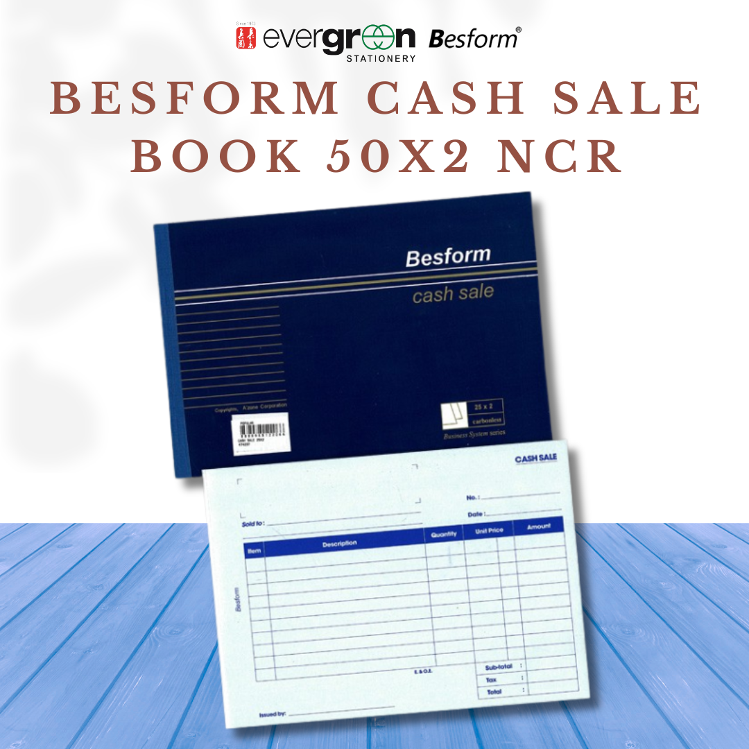 Besform Cash Sale Book 50x2 NCR