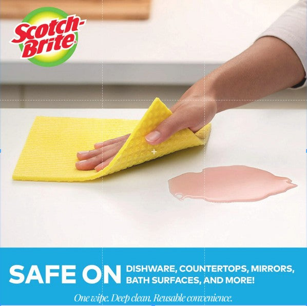 Sponge Cloth 9055 2pcs/Pack | Super Absorbent, Reusable Cleaning Cloth
