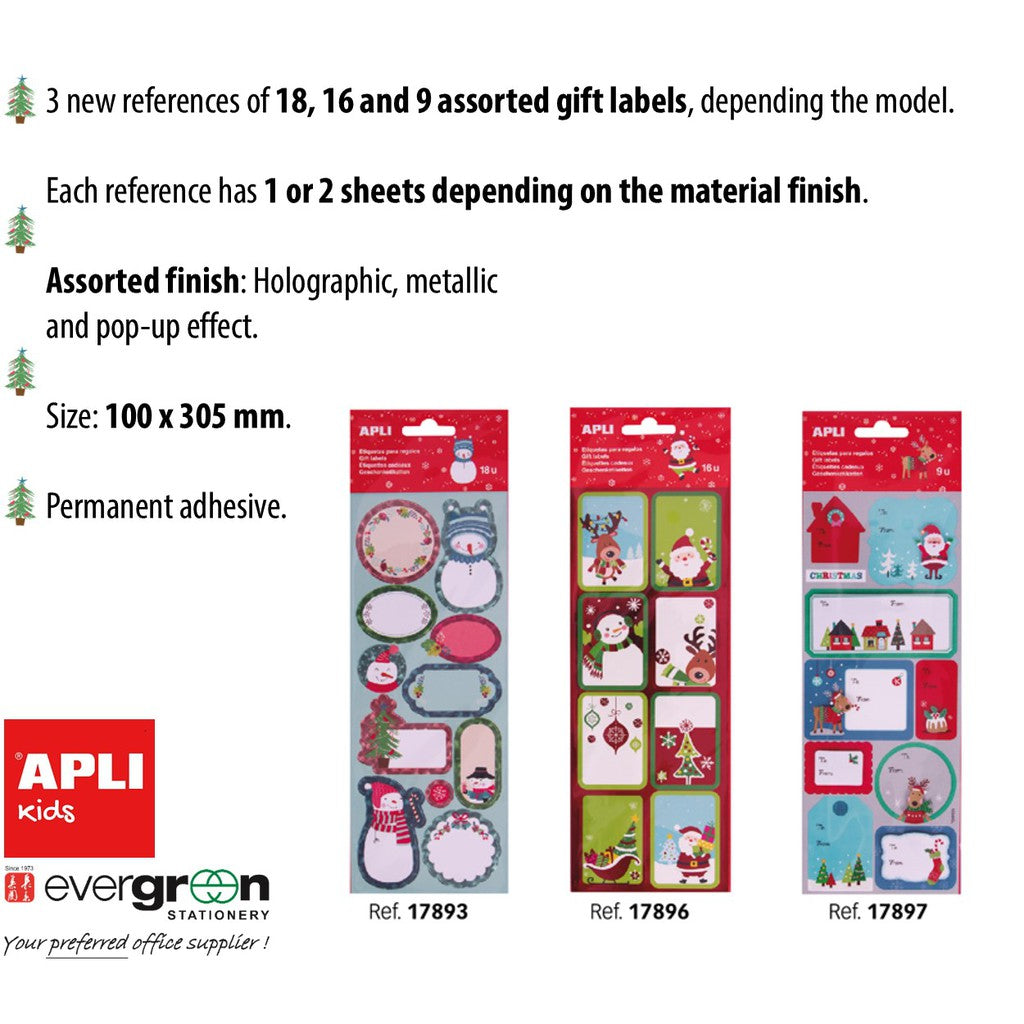 APLI Gift Labels