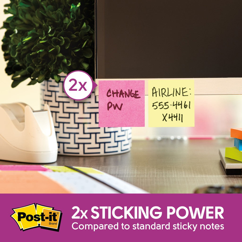 3M Super Sticky Recycled Notes Bali Collection | 3" x 3" | 654-5SSNRP