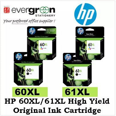 HP 60XL Black/Color Ink Catridges