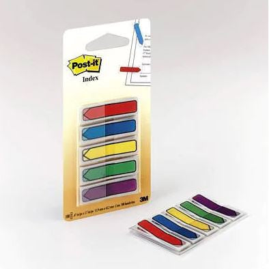 3M 684ARR1 P-T ARROW FLAGS .47X1.7" 100FLG 4COLX25SHT 24PK/CS