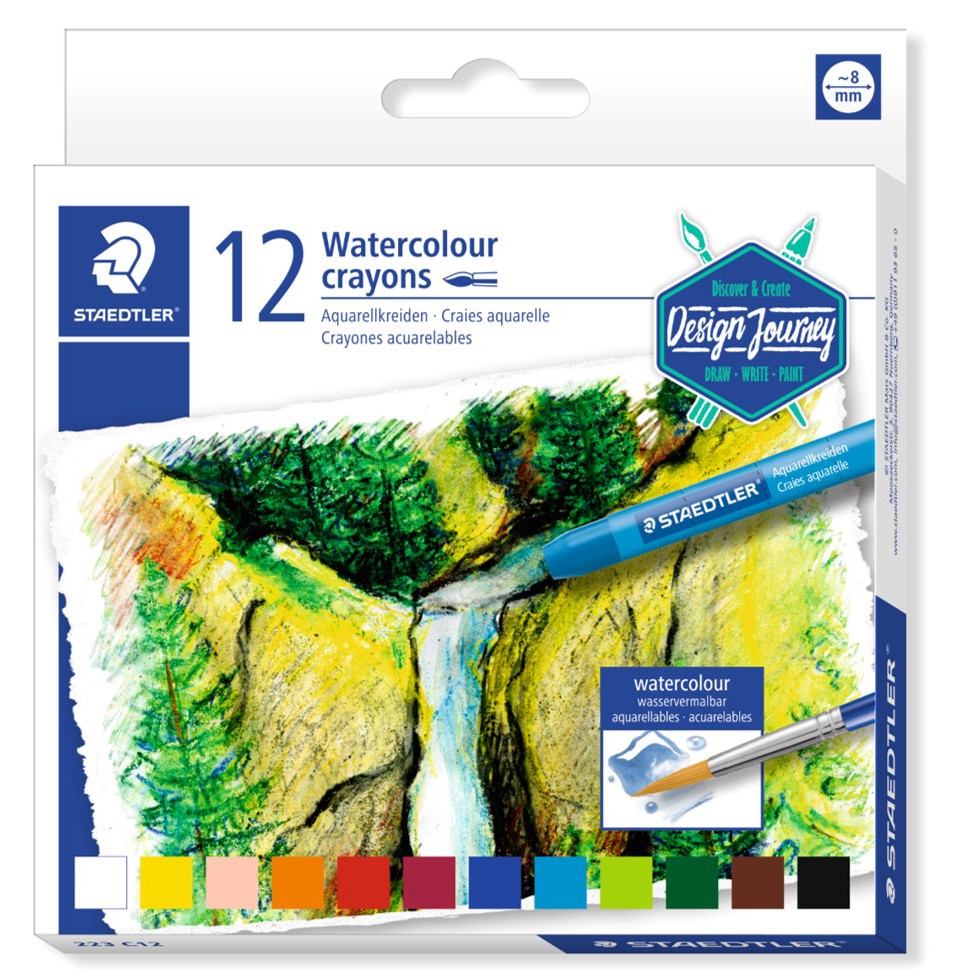 Staedtler Watercolour Crayons Karat 12pcs
