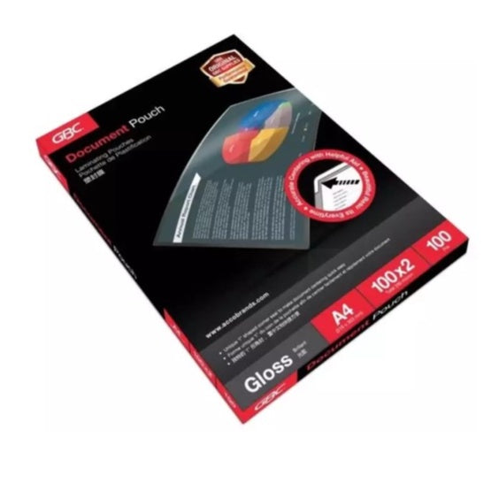GBC Laminating Pouch A3/A4/A5 75mic/100mic