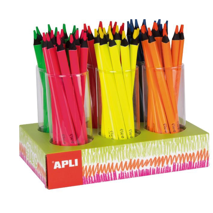Apli #17502 Jumbo Tri Fluro Pencils