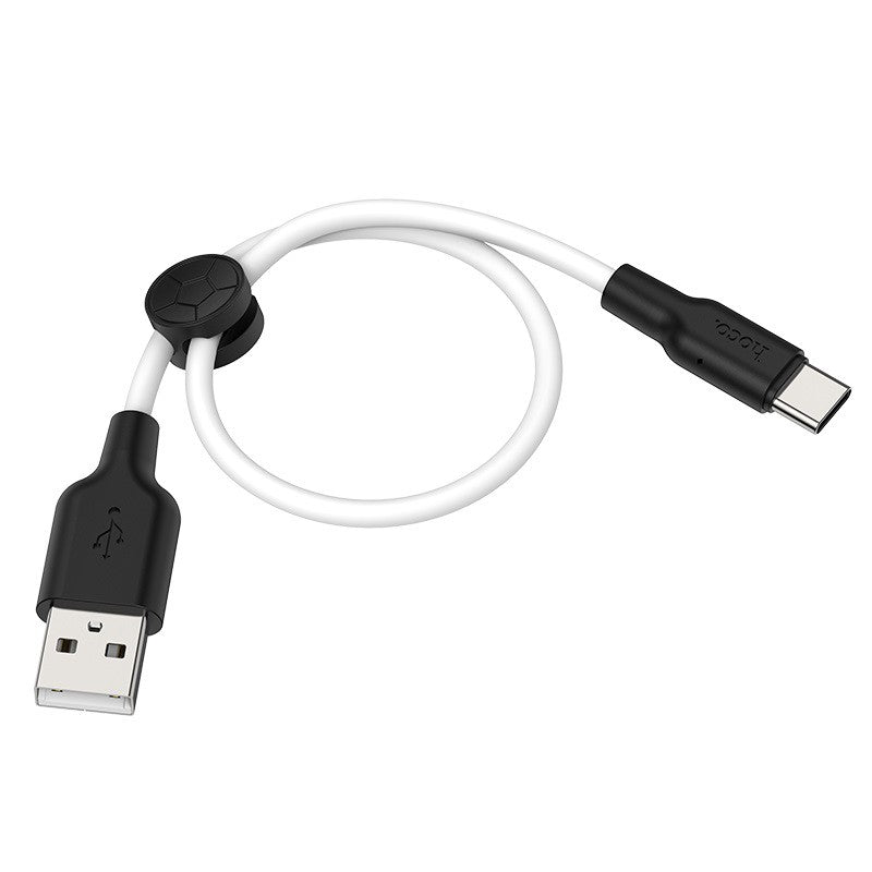 Hoco X21 Plus Silicone Charging Cable for Type-C 0.25m 2.4A