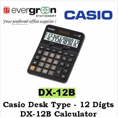 Casio Desk Type - 12 Digits DX-12B Calculator