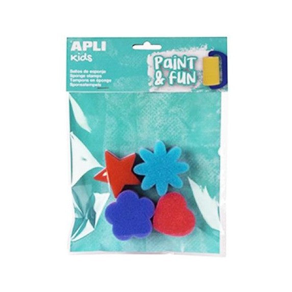 APLI 3 Sponge stamps for stamping paint