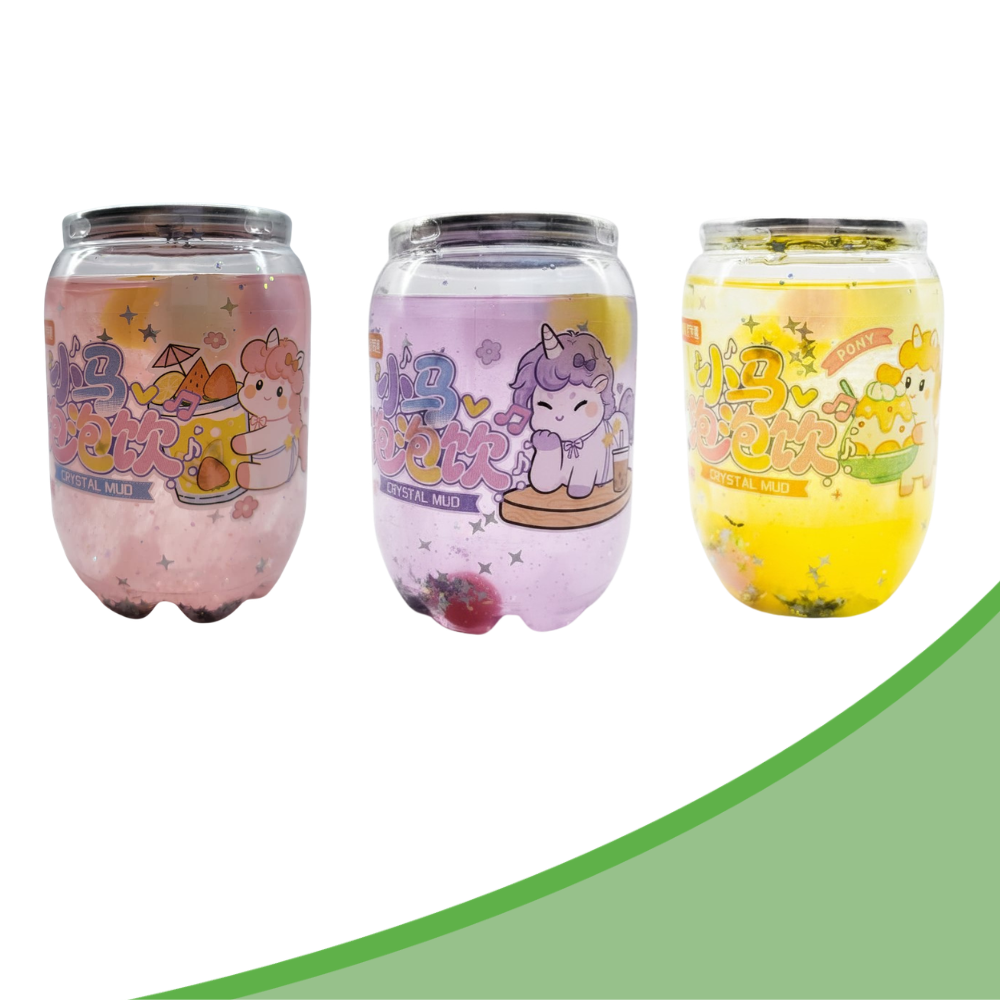 Gradient colored bottled slime
