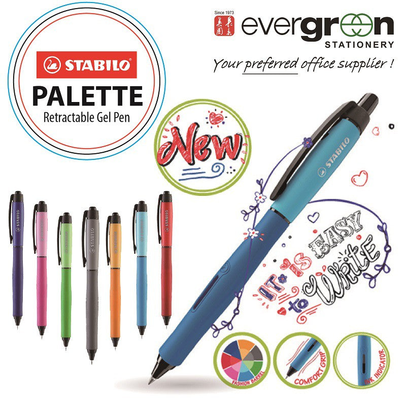 STABILO PALETTE Gel Ink Pen 0.5mm Available in blue ink