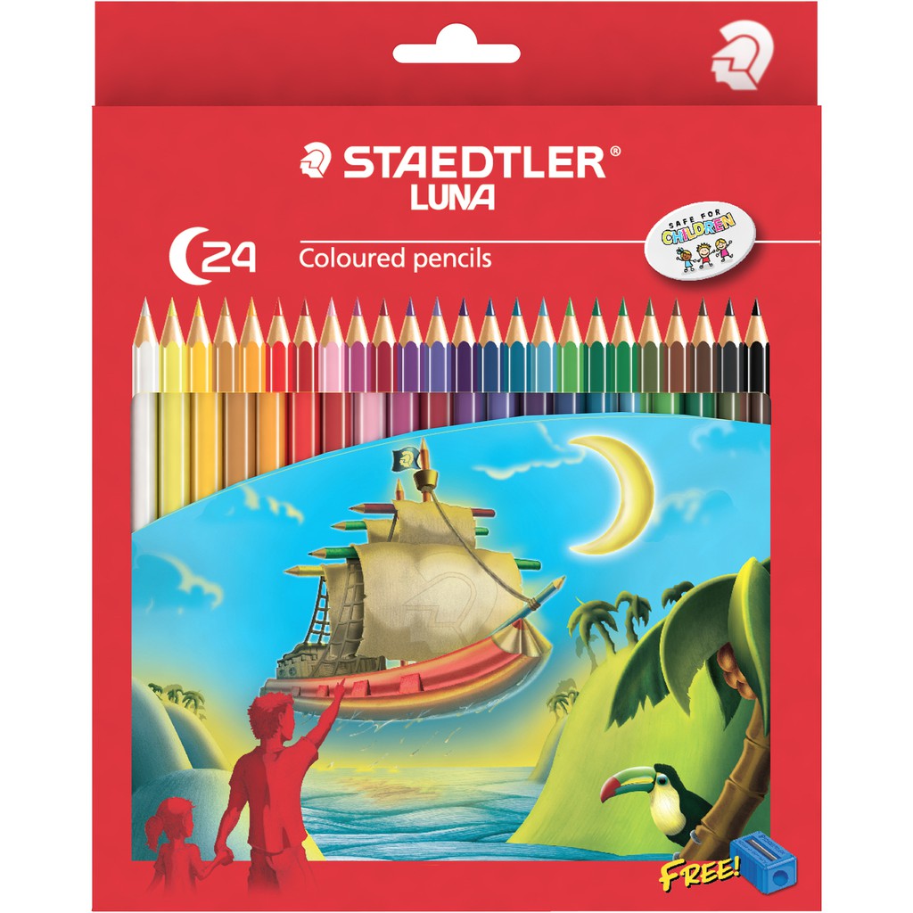 Staedtler Luna Permanent Colour Pencil Full Length 12 colors