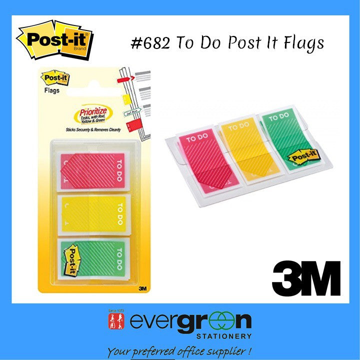#682 3M To Do Post It Flags