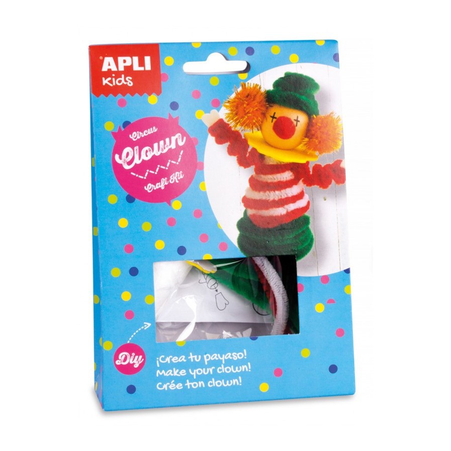 APLI Craft Kits – Lion/Clown/Elephant/Red Fairy/Pink Princess/Blue Mermaid