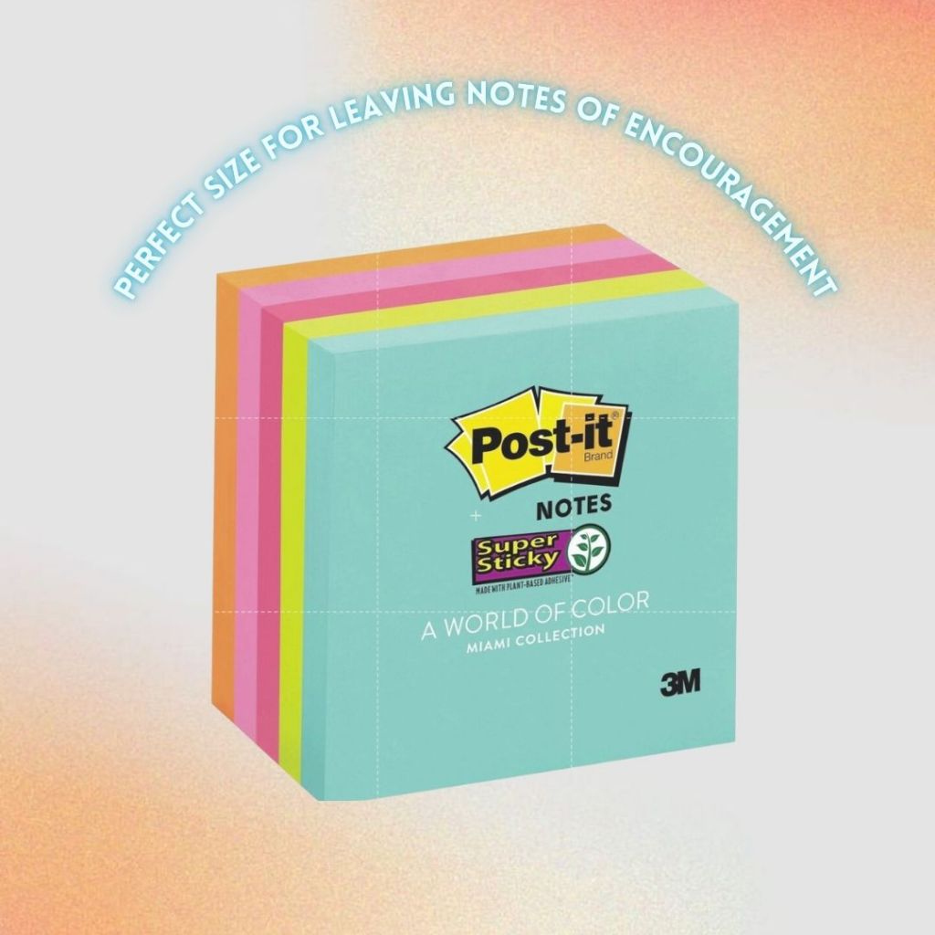 3M Post-it Super Stick #654-24SSMIA-CP Miami 24's