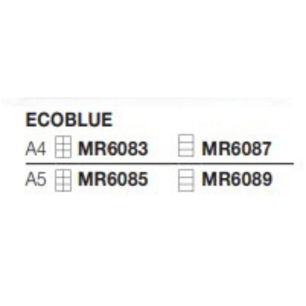 [SG] ECO MIQUELRIUS 6083 Ecoblue Notebook A4 & A5 (SQUARED & LINED, 120 sheets) [Evergreen Stationery]