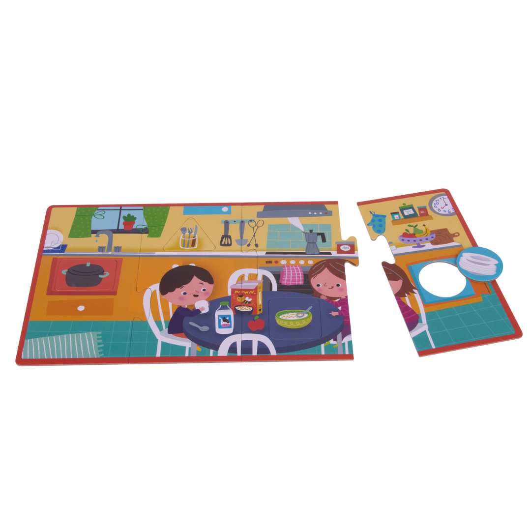 [SG] APLI Kids Association Puzzle – The House (4 XL Puzzles) [Evergreen Stationery]