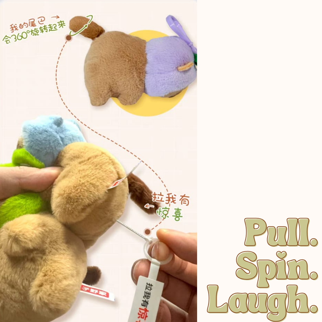 [SG] Capybara String Soft Toy Keychain [Evergreen Stationery]
