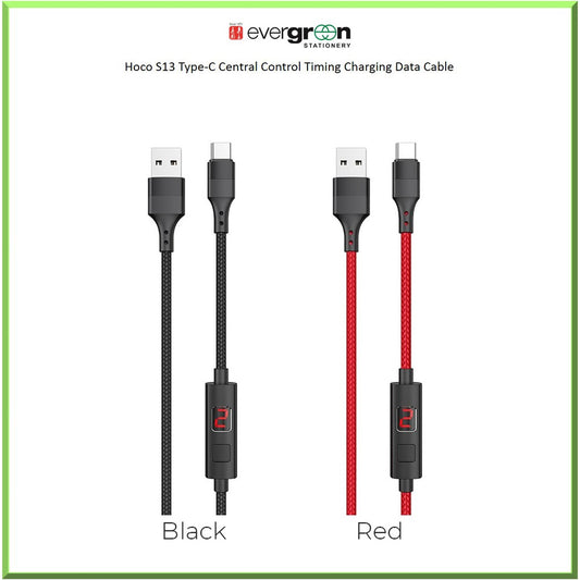Hoco S13 Type-C Central Control Timing Charging Data Cable