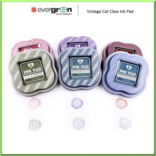 Vintage Cat Claw Ink Pad | Set of 6