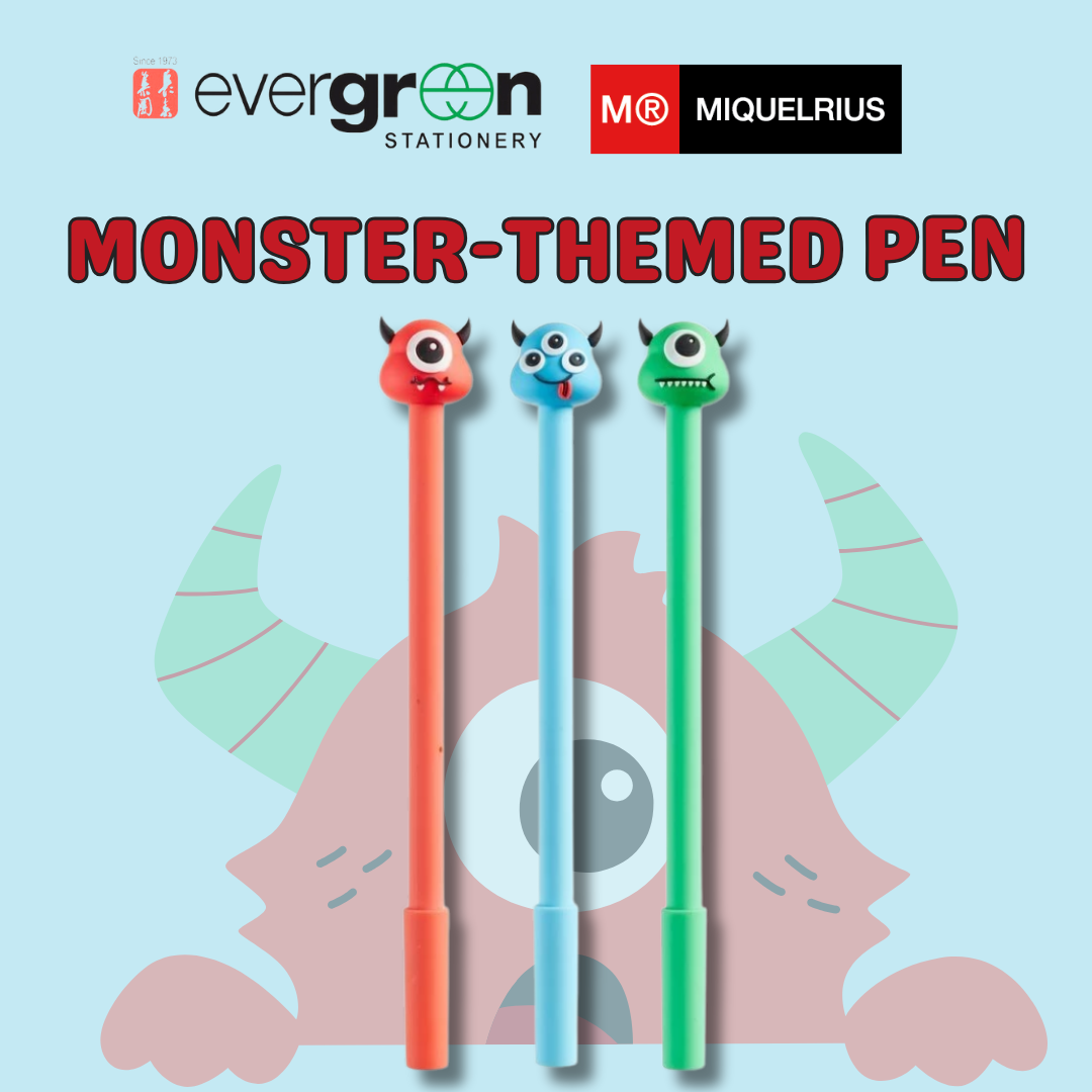 [SG] Apli Miquelrius Monster-Themed Ballpen [Evergreen Stationery]