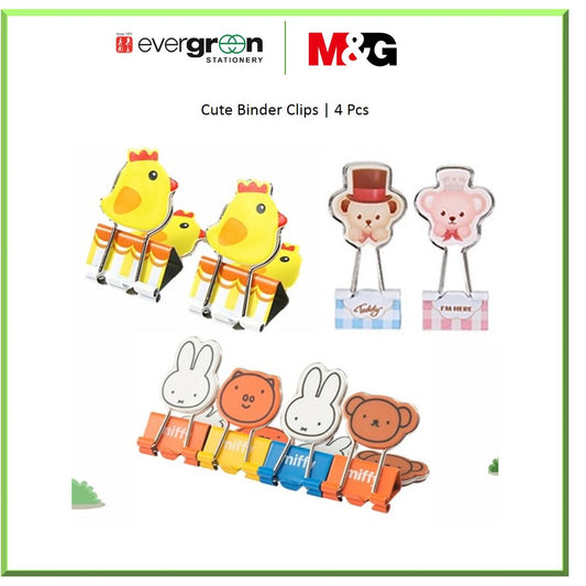 Cute Animals Binder Clips
