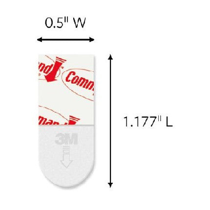 3M COMMAND 17020-24PK MINI REFILL STRlPS