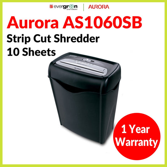 Aurora AS1060SB Strip Cut Paper Shredder